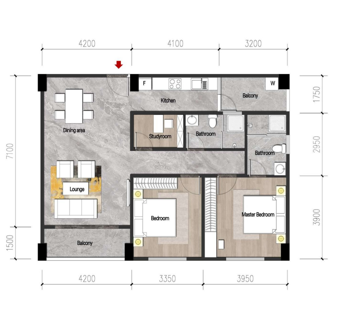 Luxury 2-Bedroom (Master Ensuite), with a Study Room Apartment, offering 1270sqft of Living Space in Kileleshwa, Nairobi for Sale.